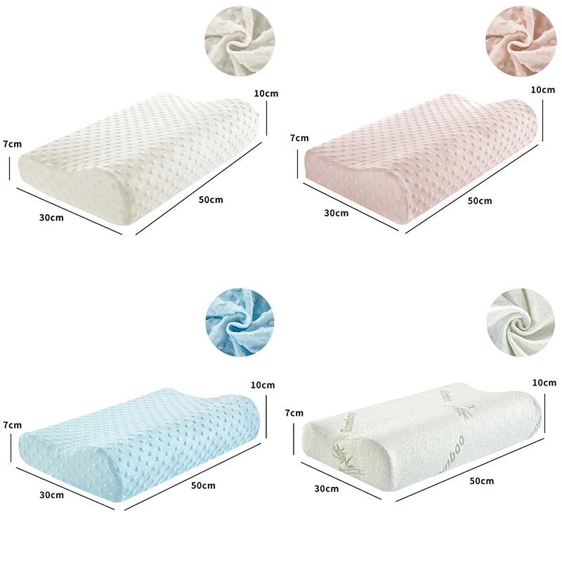 

Contour Memory Foam Pillow Orthopedic Pillow Cases Neck Health Care Pain Release For Sleeping Slow Rebound Soft Pillows Massager