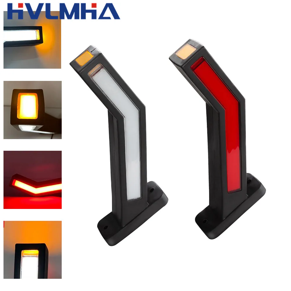 4 шт. Водонепроницаемый прицеп Светодиодный Боковой габаритный фонарь