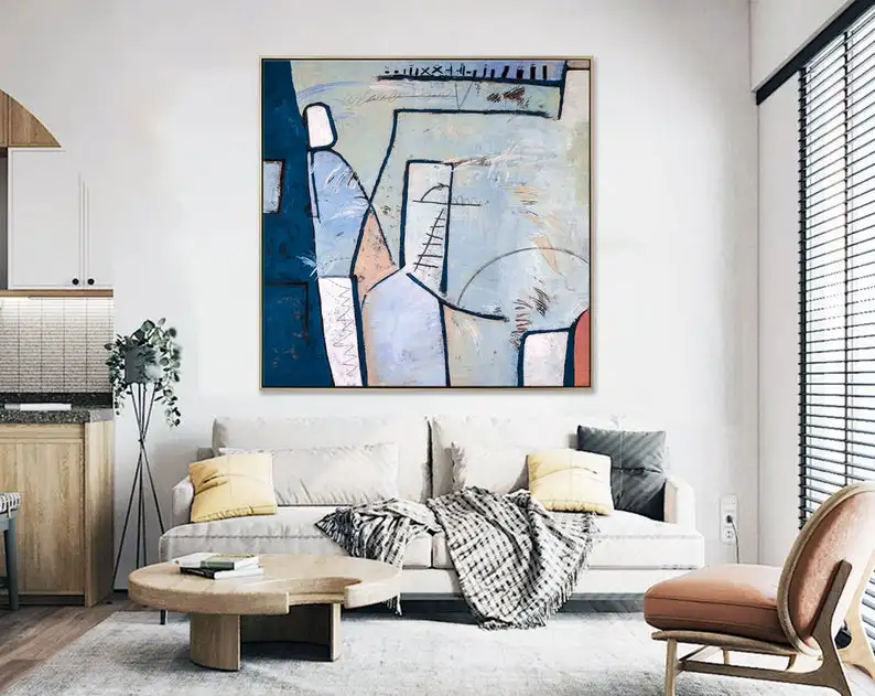 

Abstract Painting Large Acrylic Canvas Wall Art Expressionism Playful And Colorful Modern Painting Wall Art On Canvas Guess