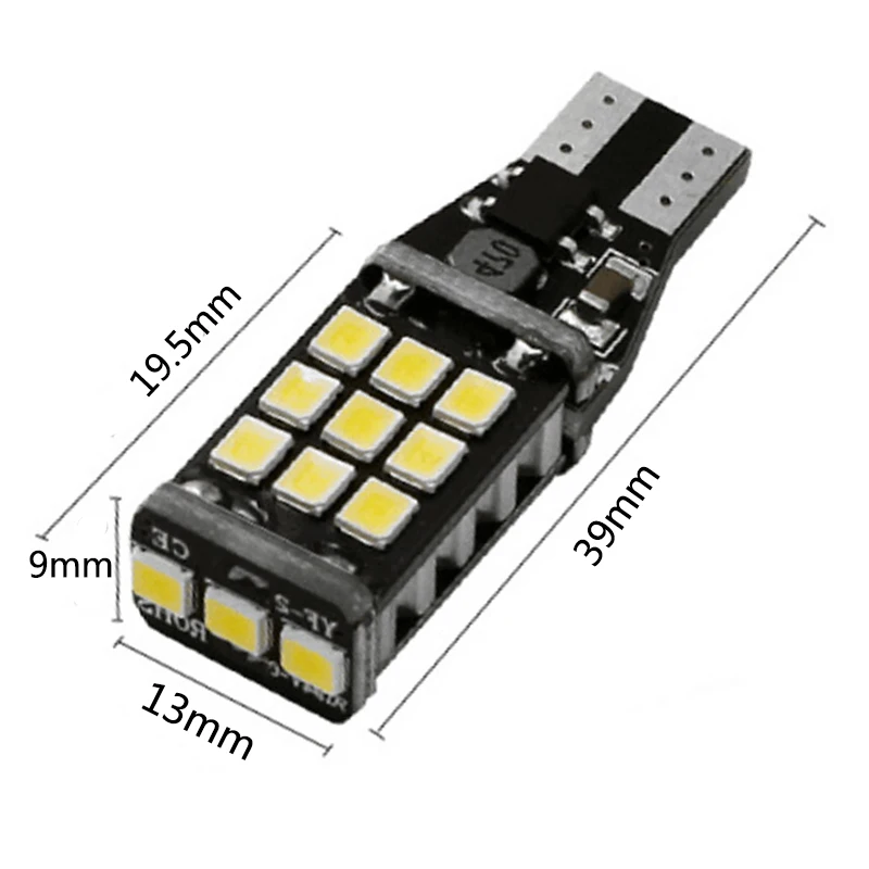 2 шт. T15 W16W 921 912 автомобиля светодиодный DRL сигнала поворота резервный светильник