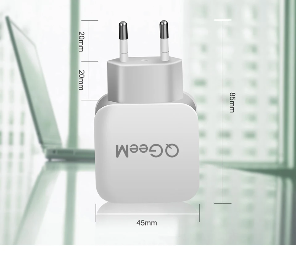 QGEEM QC 3,0 USB зарядное устройство Quick Charge 3,0 зарядное устройство для телефона для iPhone 18W3A быстрое зарядное устройство для huawei samsung Xiaomi Redmi EU US Plug