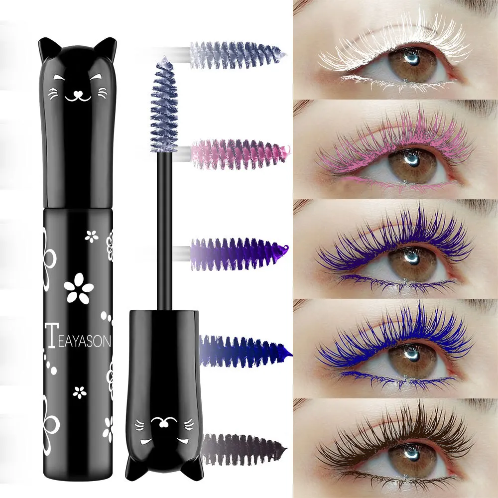 

Curly long and Dense Color Mascara Eyes Makeup Long Lasting Without blooming Party Use
