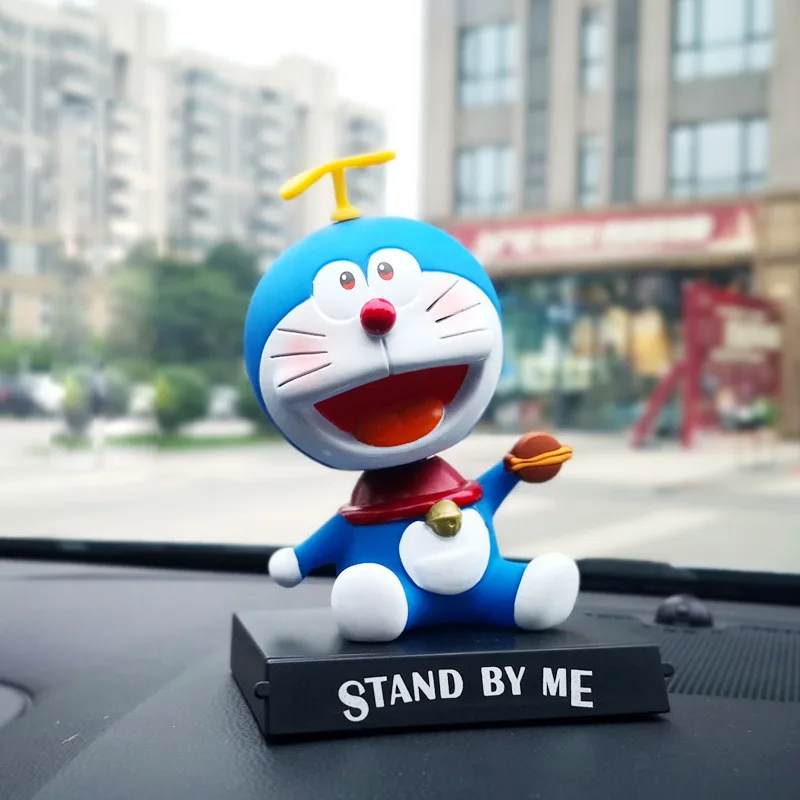 Детская Игрушечная модель Doraemon с вращающейся головой 11 см украшение для