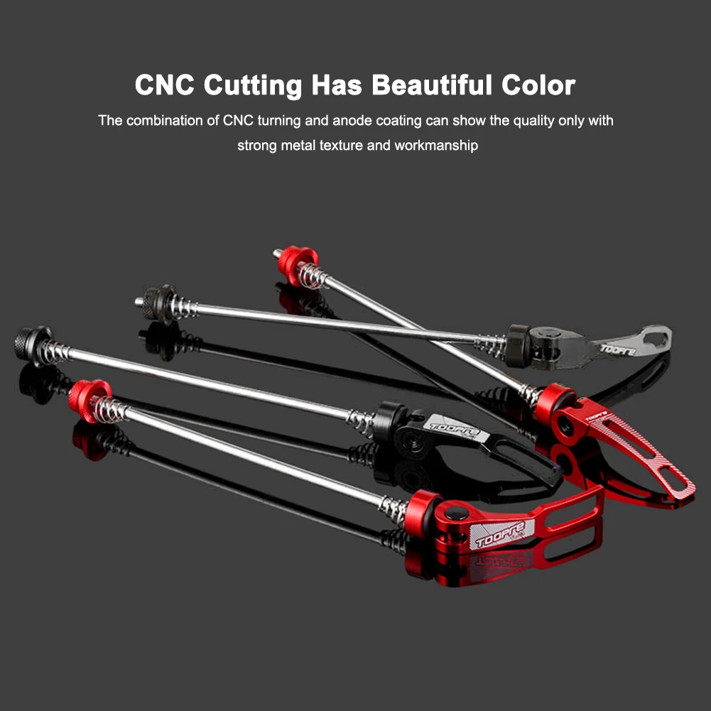 

Ступица колеса для горного велосипеда TOOPRE, быстросъемная ступица из алюминиевого сплава, Шпажки для передней и задней оси, рычаг болтов, дет...