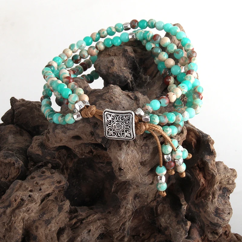 RH Fashion Beautiful Jewelry Colorful Natural Stone Wrap Beaded Braceletes DropShip | Украшения и аксессуары