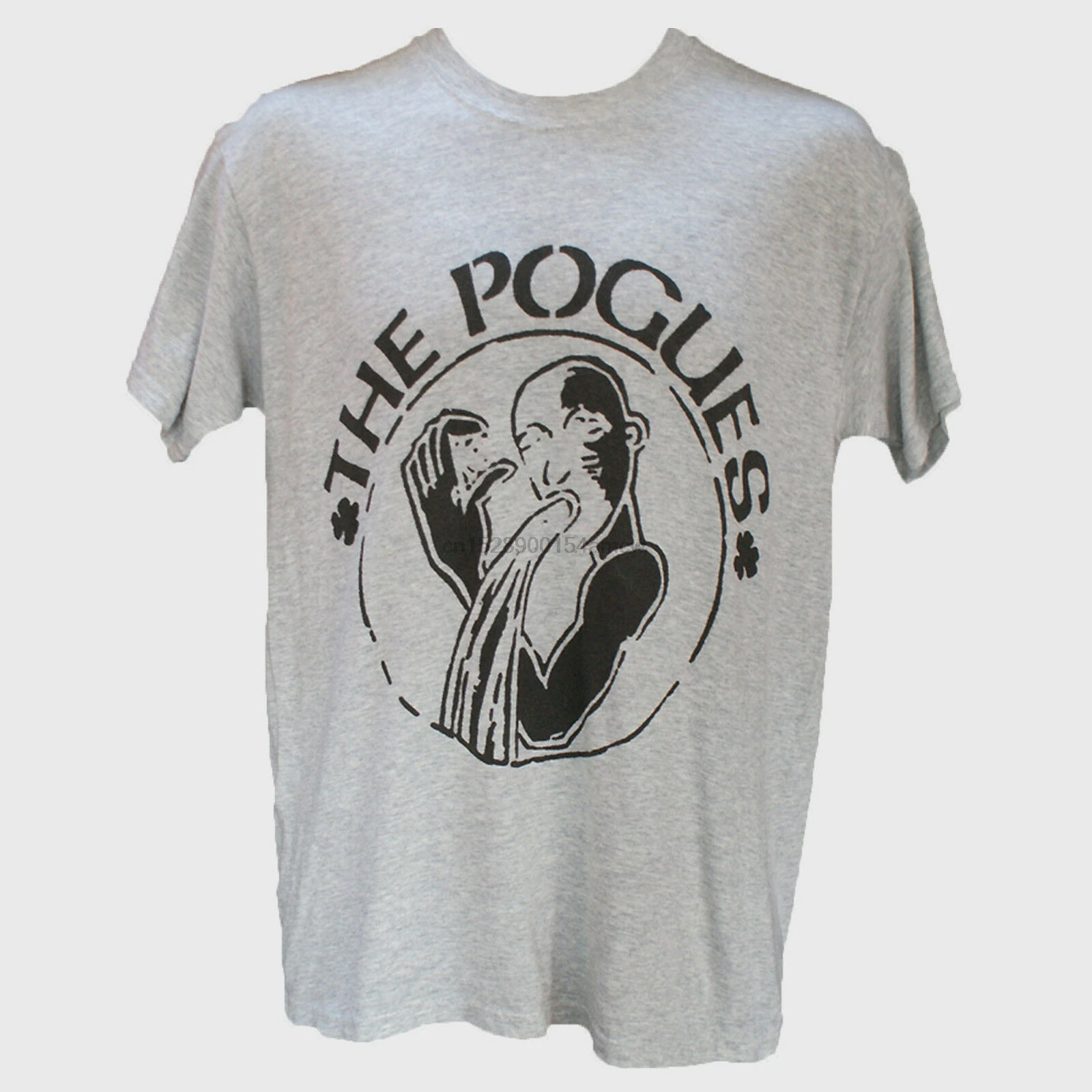 THE POGUES фолк футболка в стиле панк рок Порка Молли clash dubliners серый S 3XL|Мужские