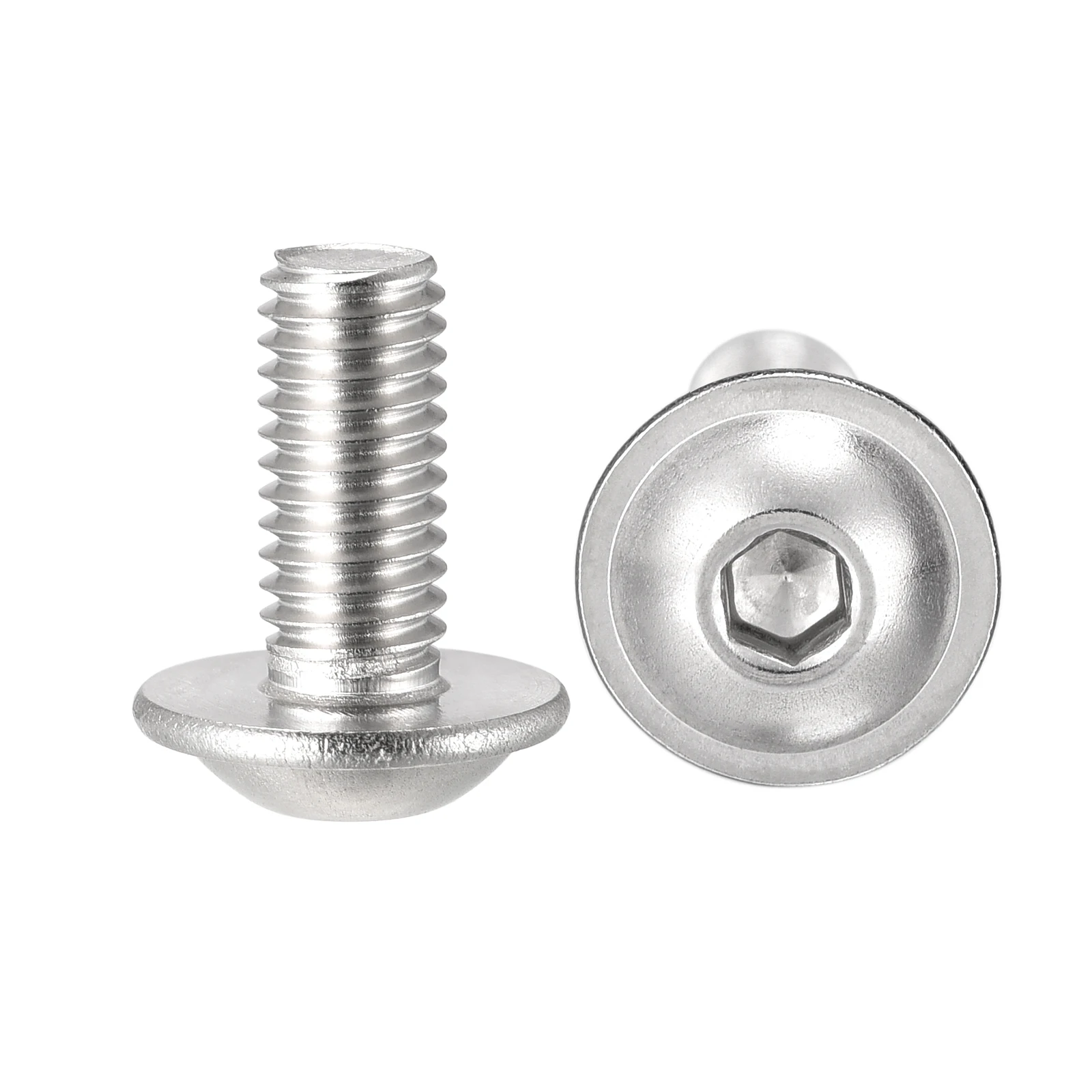 

Uxcell M5x12mm 304 Stainless Steel Flanged Button Head Socket Cap Screws 50pcs