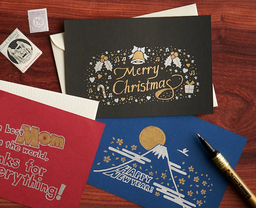 SAKURA быстросохнущая краска ручка цвет печати маркер хайлайтер металлик