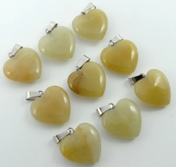 20 мм натуральный камень сердечко в форме тигрового глаза кварцевый кристалл