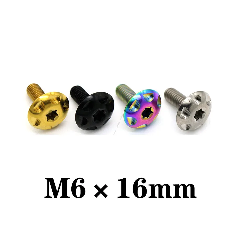 

2pcs Ride MT09 TC4 Titanium Alloy Screw M6*16mm