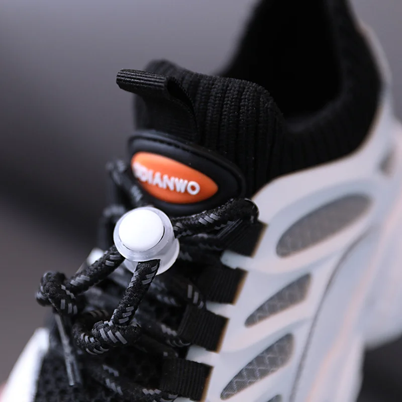 

2021 Summer Children Casual Sport Shoes Fashion Breathable Knitting Soft Bottom Non-Slip Kids Sneakers For Boys Girls