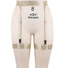 Чулки для бондажа пояс с подвязками Съемная портупея для ног женское сексуальное нижнее белье в стиле панк готика клетка для тела подвязки портупея для тела пояс для тела