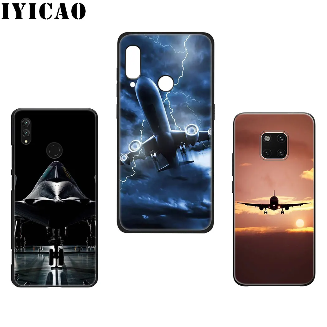 IYICAO Fighter propeller plane aircraft Soft Silicone Case for Huawei Mate 20 10 Lite Pro Nova 5i 4 3i 3 2i 2 |