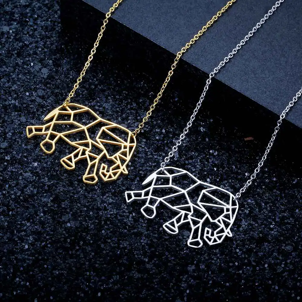 100% настоящая нержавеющая сталь 40 см большое длинное ожерелье с изображением