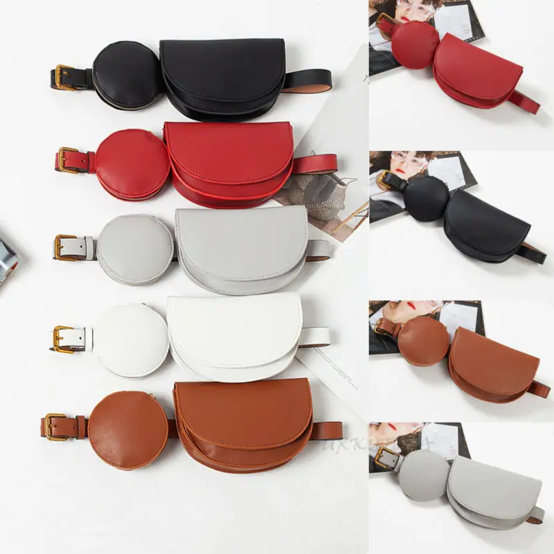 Винтажная поясная сумка для женщин из искусственной кожи водонепроницаемый пояс