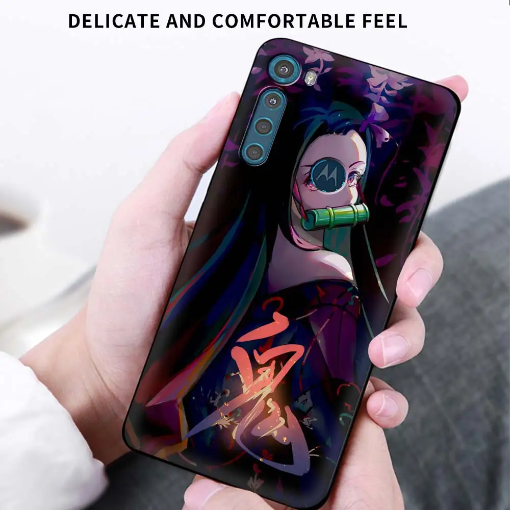 case for motorola moto g9 play one fusion plus g8 power lite soft cover hype g stylus e6s e7 phone capa anime demon slayer shell free global shipping