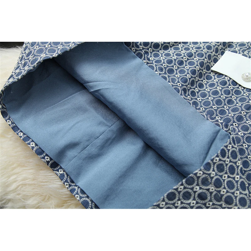 

High Quality Designer Runway Autumn Clothes for Women 2020 New Fashion Peter Pan Collar Geometric Embroidery Dresses