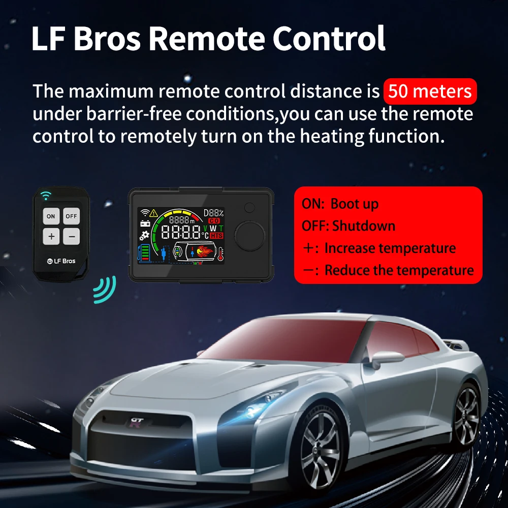 Дизельный Обогреватель LF Bro 12 В 5 кВт автомобильный обогреватель воздушный