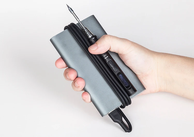 Тип C USB мини умный OLED цифровой Регулируемый Электрический паяльник портативный мини-режим сна Пайка для PCB припоя набор инструментов