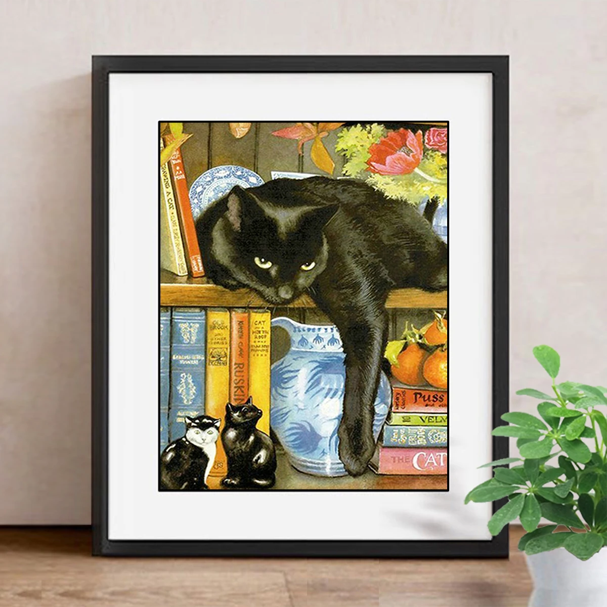 DIY 5D Бриллиантовая мозаичная фигурка животного Ремесленная поделка алмазная