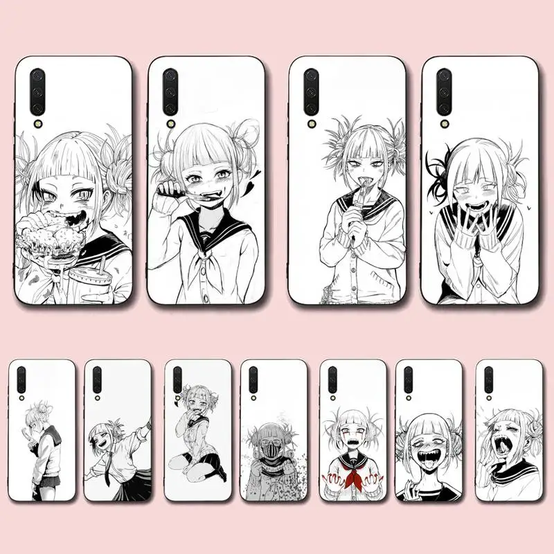 

Anime Himiko Toga Black and White Phone Case for Xiaomi mi 5 6 8 9 10 lite pro SE Mix 2s 3 F1 Max2 3