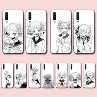 anime himiko toga black and white phone case for xiaomi mi 5 6 8 9 10 lite pro se mix 2s 3 f1 max2 3
