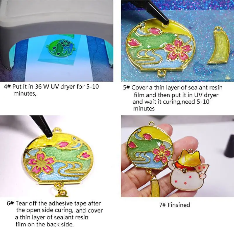 

Hard UV Resin Glue Crystal Clear Ultraviolet Curing Epoxy Resin UV Glues Solar Cure Sunlight Activated DIY Jewelry Making Tools