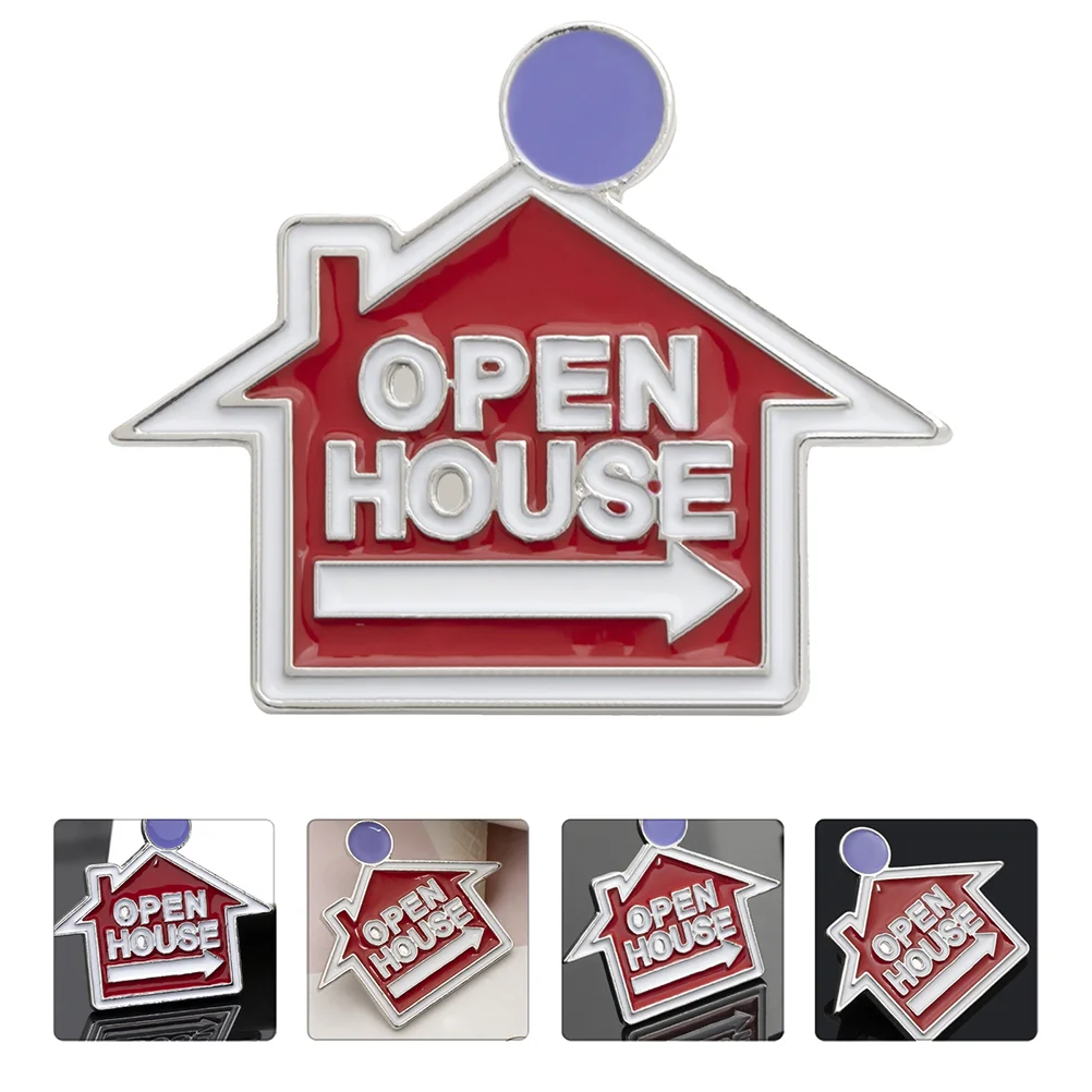 

1Pc Realtor Charm Pin Decorative Real Estate Gift Badge House Sign Brooch
