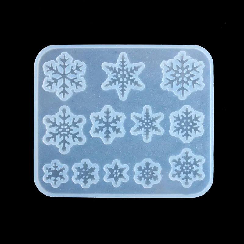 Эпоксидная форма в виде снежинки искусственная смола гипс силиконовая для
