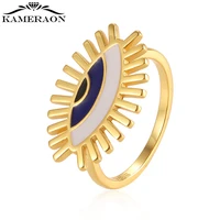 2021 new s925 sterling silver lucky eye rings for women men birthday party fine jewelry gift fashion special design gold color