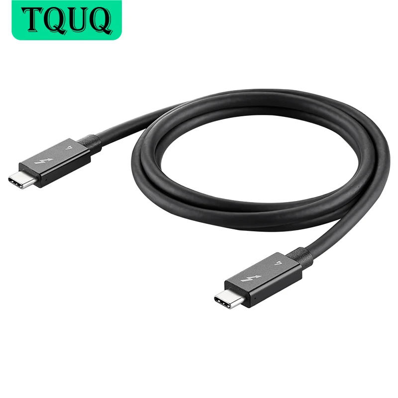 

Кабель TQUQ Thunderbolt 4, 40 Гбит/с, 100 Вт, зарядка, совместим с Thunderbolt 3 и USB-C, MacBook Pro/Air, кабель 2020 + M1 USB 4