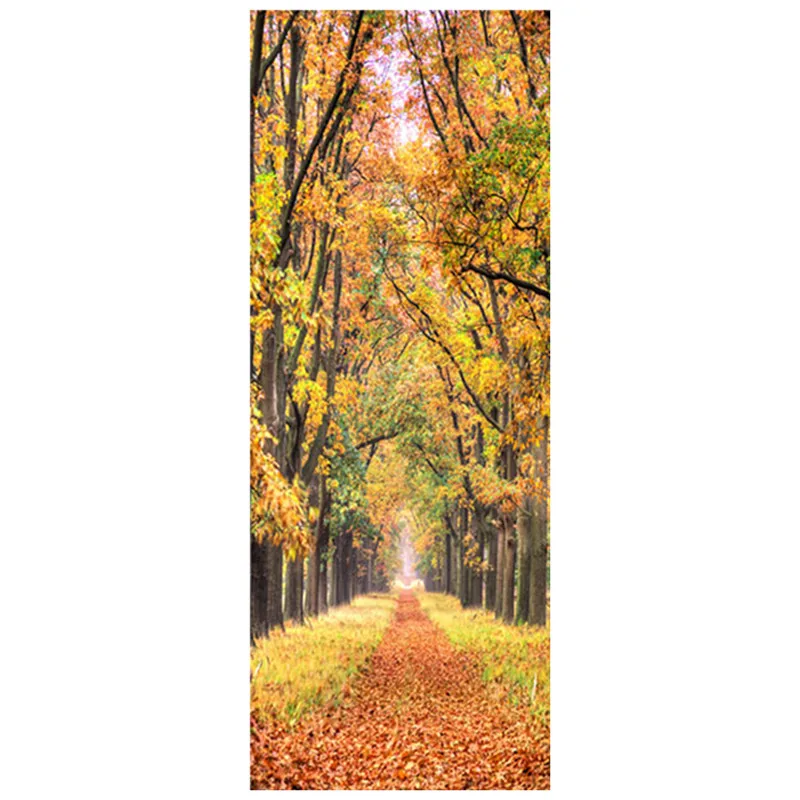 77*200 см виниловая настенная роспись с дверью природный пейзаж солнечная тропа на