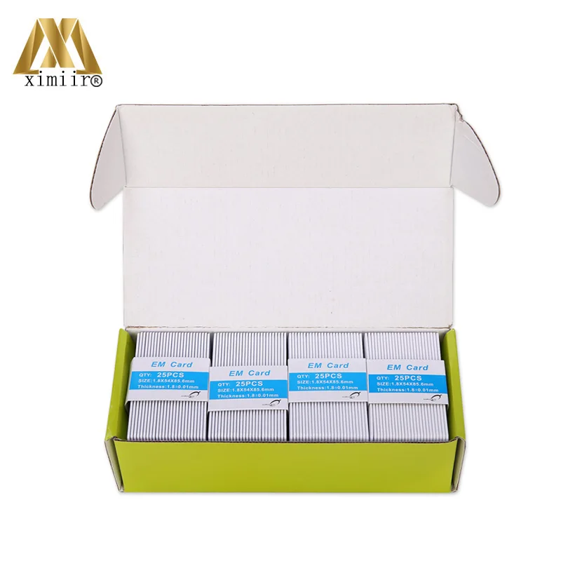 Free Shipping Good Quality Mango Card For Access Control 100pcs/box 125Khz ID Proximity Thick White Blank EM-MG-01B | Безопасность и