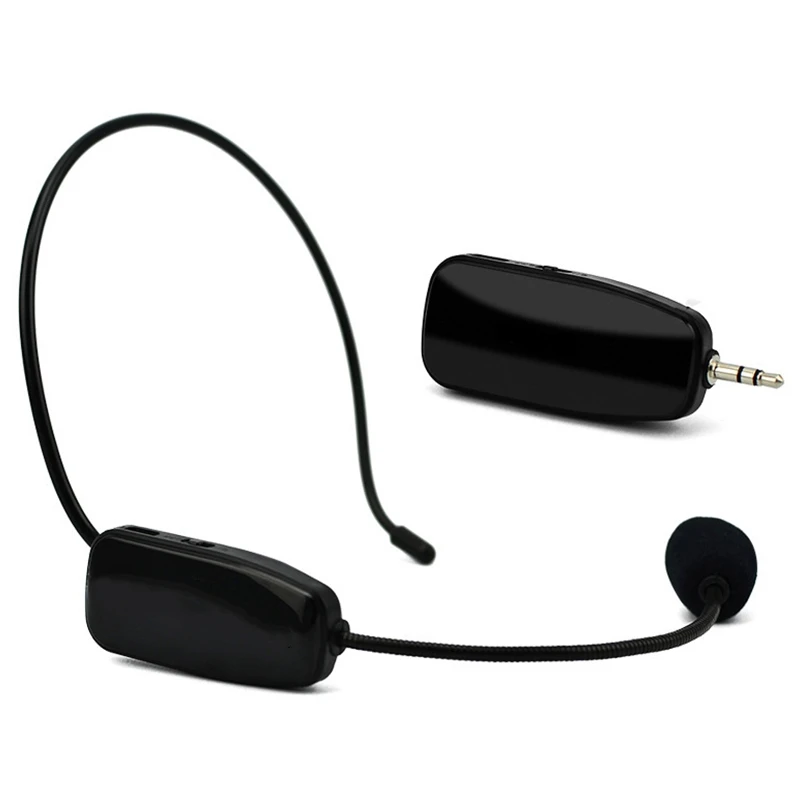 

Uhf Wireless Microphone Professional 2 in 1 Handheld Head-Wear Mic Voice Amplifier for Speech Teaching