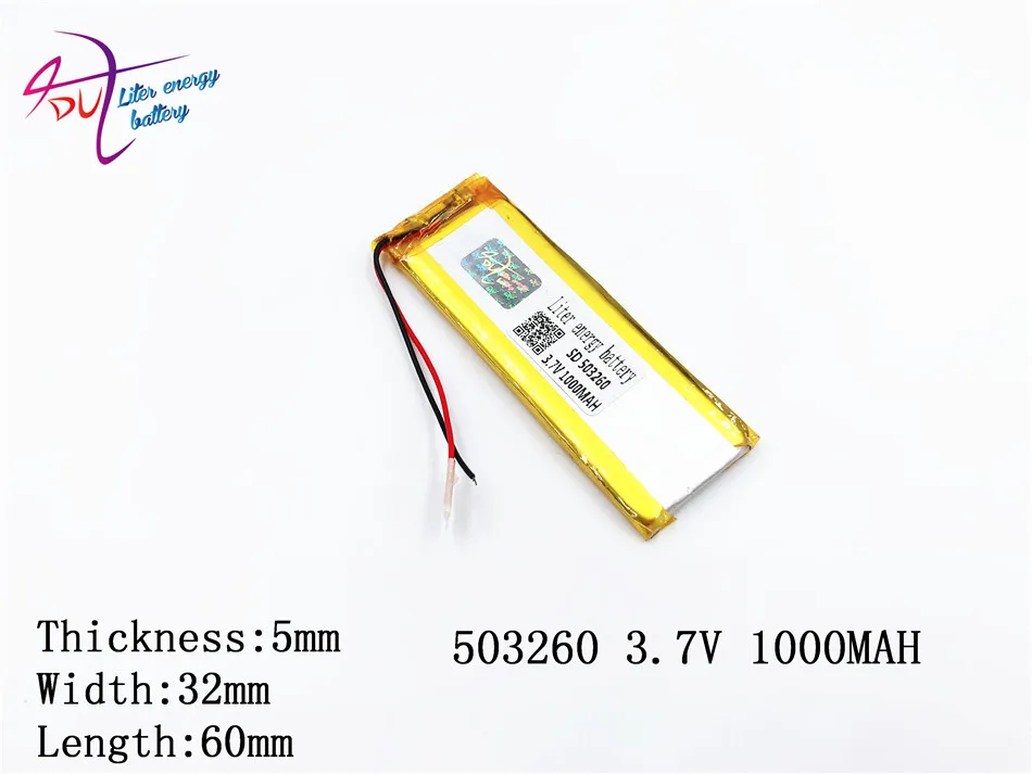 503260 503060 л энергии 3 7 В полимерный литиевый аккумулятор MP4 MP5 1000 мАч игровой автомат