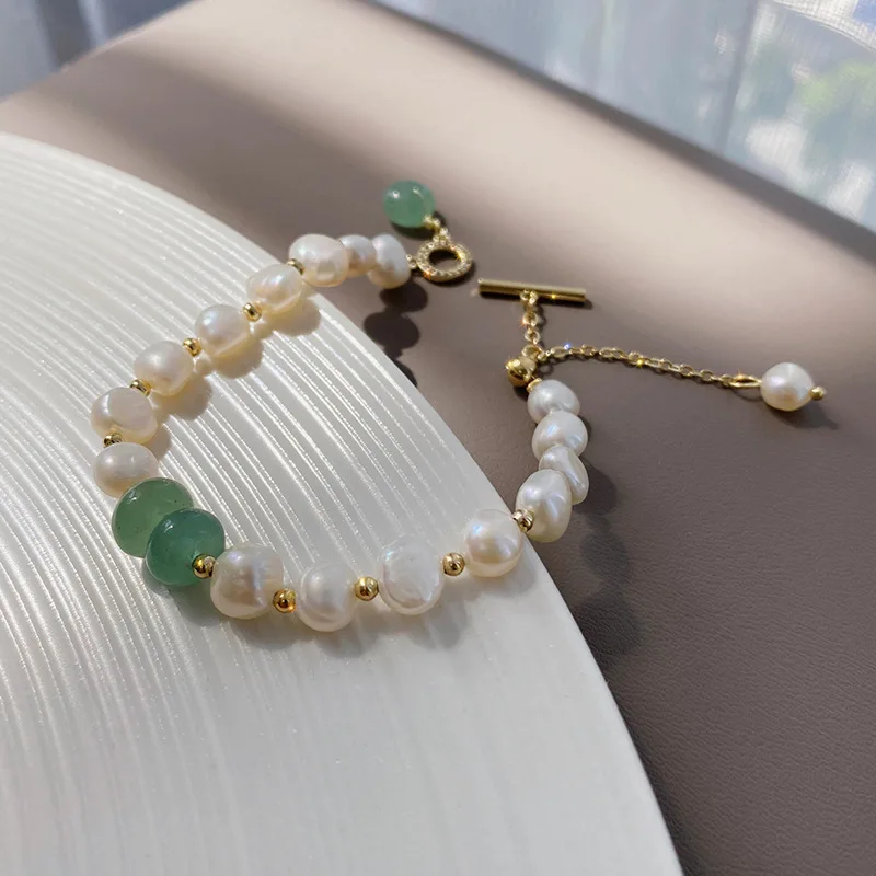 

Classic Fashion Pearl Pendant Bracelet For Woman Exquisite New Lucky Cuff Bracelet Anniversary Gift Luxury Jewelry