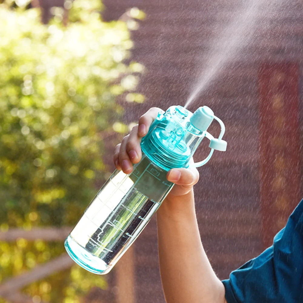Креативный спортивный спрей 600 мл бутылка для воды увлажнение активного отдыха