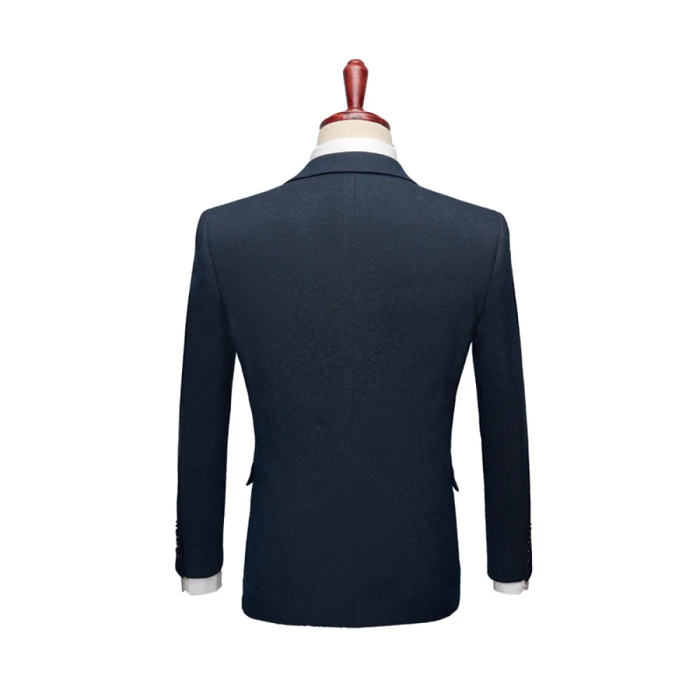 2020 Solid Color Large Size Men's Suit Three Pieces Set Fashion Boutique Korean Style Costume Homme Marriage Formal Wear Suit