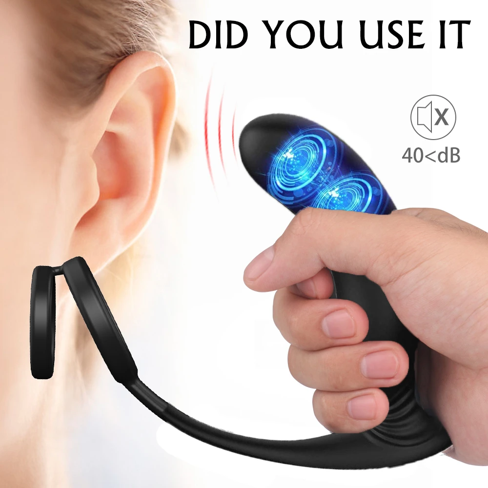 Мужской массаж простаты вибратор пенис кольцо Анальная пробка стимулятор для