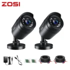 Камера видеонаблюдения ZOSI, 2 шт.лот, 1080P, HD-TVI, 2 МП, ночное видение, 80 футов, водонепроницаемая, для улицы