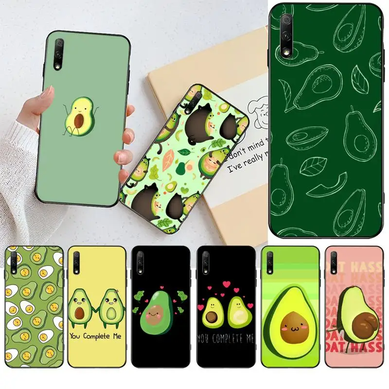 

YJZFDYRM avocado aesthetic Gteen Fruit Food Phone Case Cover For Huawei Nova 6se 7 7pro 7se honor 7A 8A 7C Prime2019