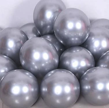10Pcs metal silver Звездные войны воздушный шар 10th День Рождения украшения дети мальчик милость инопланетянин BB8 4D мяч робот игрушки шарики школьные вечерние фон DIY - Цвет: 10Pcs metal silver