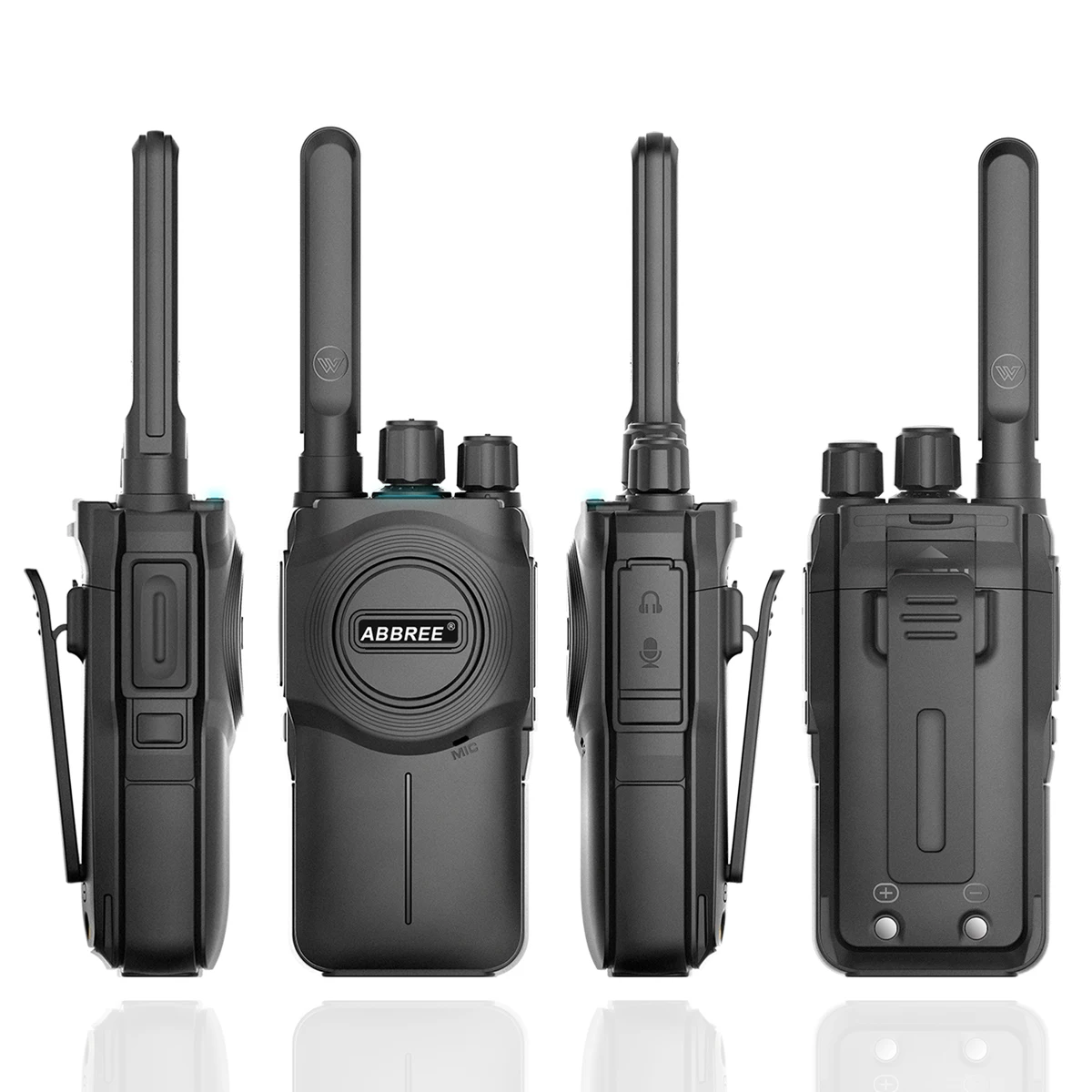 Портативная мини рация ABBREE Любительская двухсторонняя радиостанция UHF Band 400 480