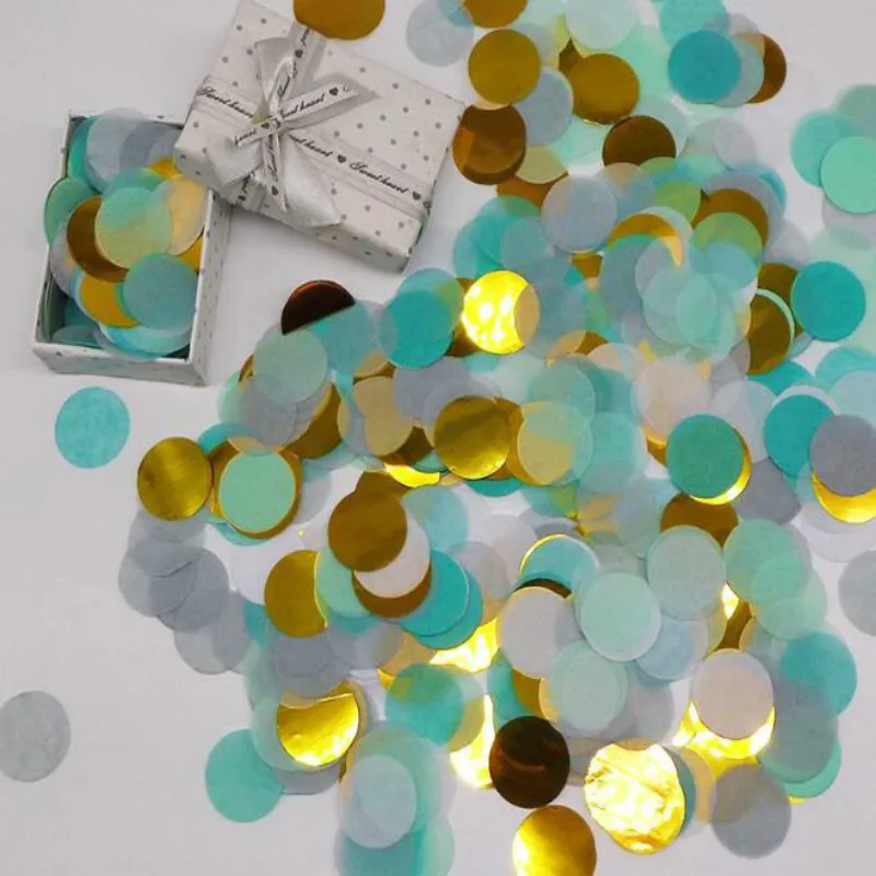 2 5 см Круглые Конфетти Смешанные 3 цвета 60 г конфетти наполнения воздушный шар