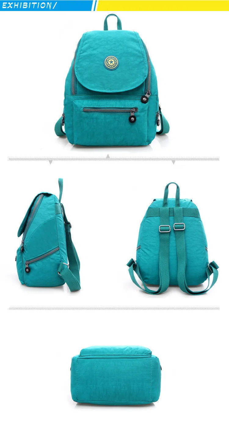 Модный водонепроницаемый нейлоновый женский рюкзак 2019 женские школьные сумки в