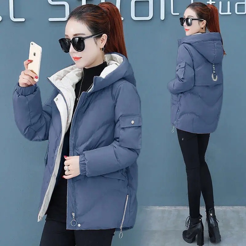 

2020 New Winter Jacket Women Parka Short Women's Clothing Fashion Bread Jacket Thickening Conventional Cotton Coat Female