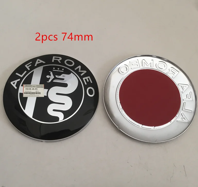 Эмблема на колеса автомобиля ALFA ROMEO черная 1-7 шт. колпачки передний капот наклейка
