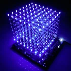 Новый 3D 8 светильник куб (части) печатная плата + 60 s2 + 573 + 2803куб 8 8x8x8 3D светодиодный + информация и S (3D8S) 3d светодиодный синий куб распродажа