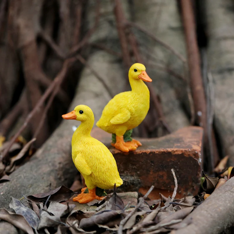 Мини Утка свинья креативные смолы украшения фигурка микро пейзаж Сад ремесла