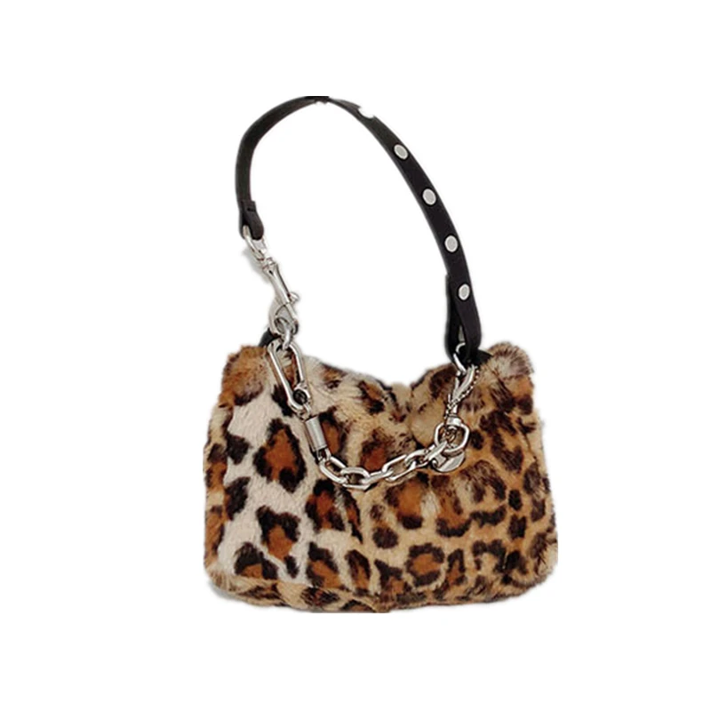 

Winter Fur Handbag for Women 2020 New Luxury Designer Top-Handle Crossbody Bags Fashion Plush Shoulder Bag